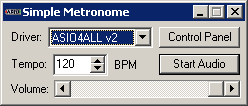 Metronome for ASIO