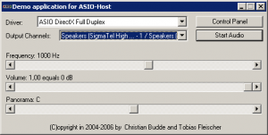 Simple ASIO Sine Generator